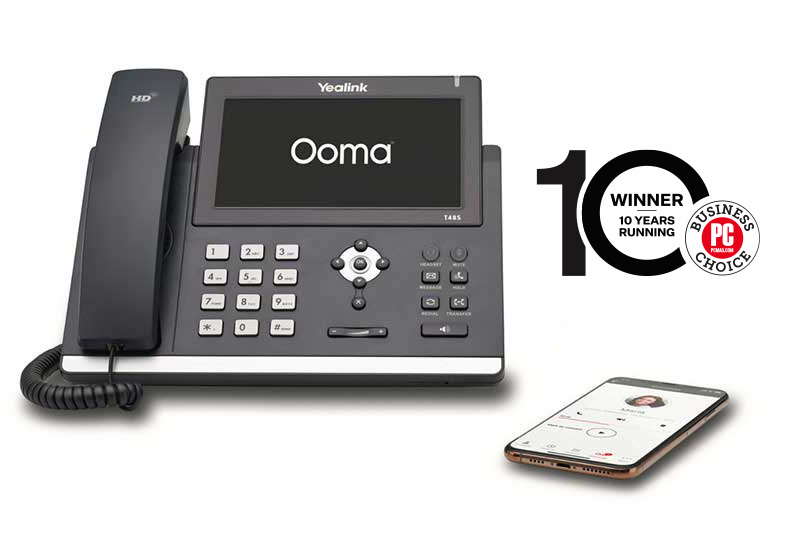 Ooma Yealink T48S avec logo PCMag
