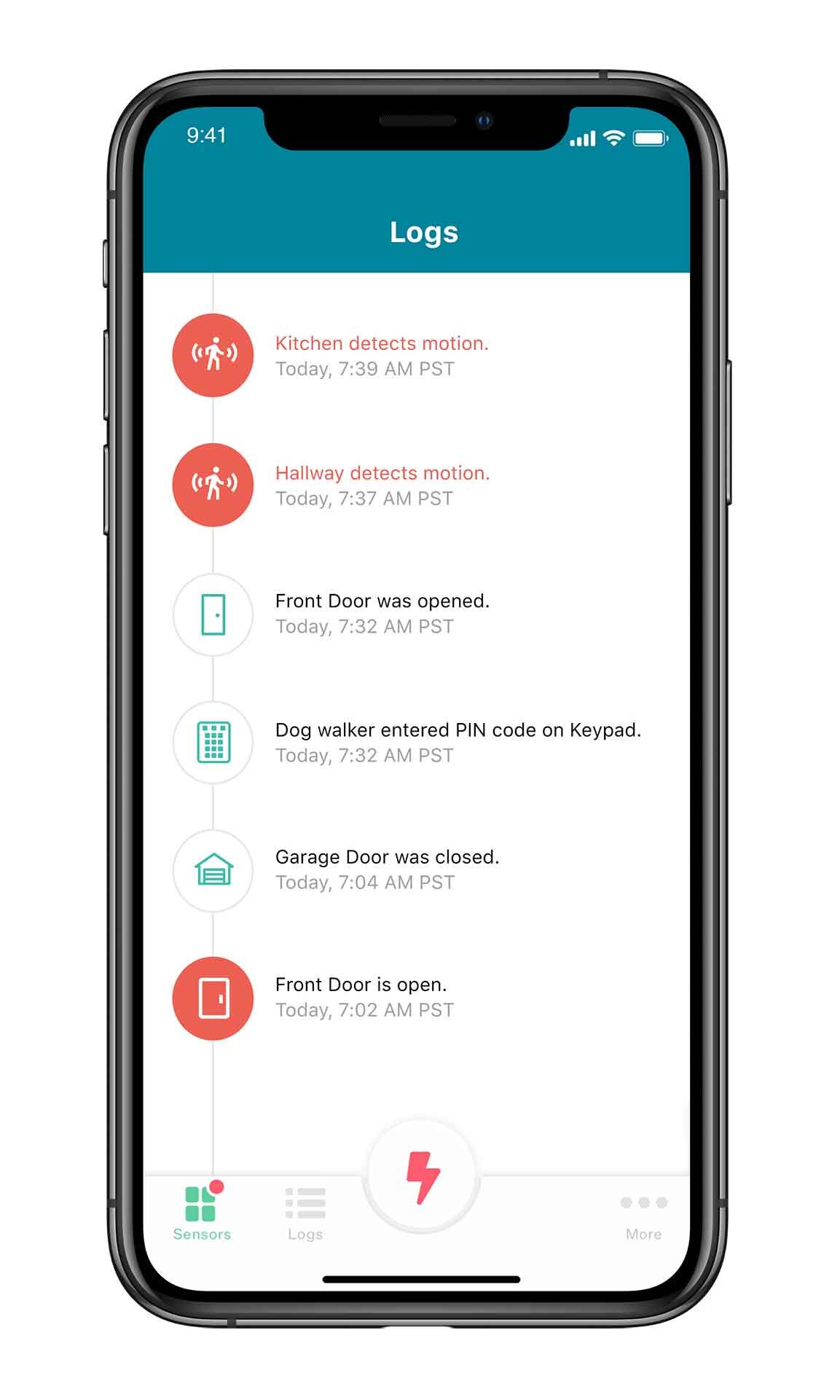 Application mobile Ooma pour iPhone pour l’atterrissage de la sécurité résidentielle – Une chronologie quotidienne de ce qui se passe.