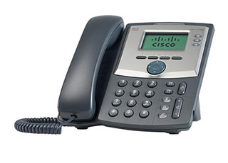 Téléphone IP à 3 lignes SPA 303 de Cisco.