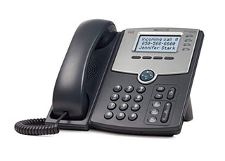 Téléphone IP à 4 lignes SPA 504G de Cisco.
